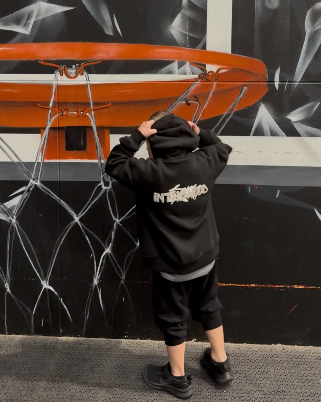 Kids Grey Signature hoodie